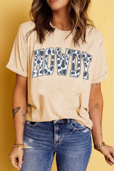 Howdy Graphic Top - Threaded Pear