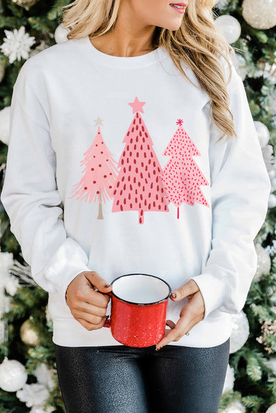 Christmas Tree Pullover Sweatshirt - Threaded Pear